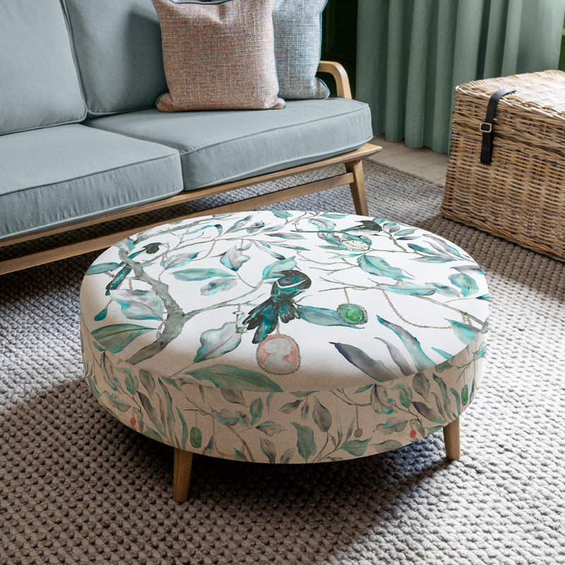 Voyage Maison Petra Large Footstool in Collector Linen