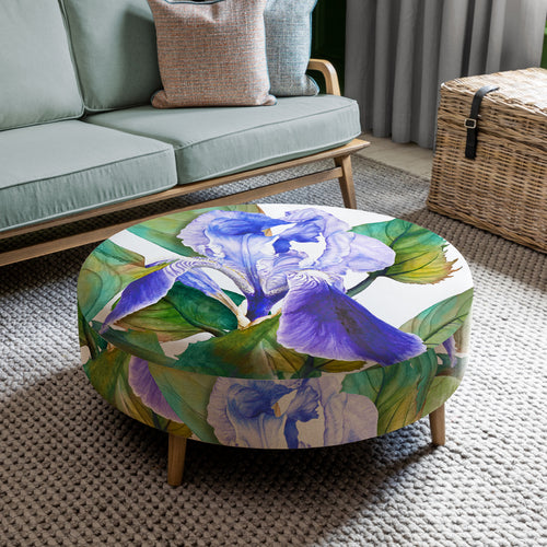 Voyage Maison Petra Large Footstool in Darwen Cornflower