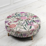 Voyage Maison Petra Large Footstool in Fortazela Onyx Linen