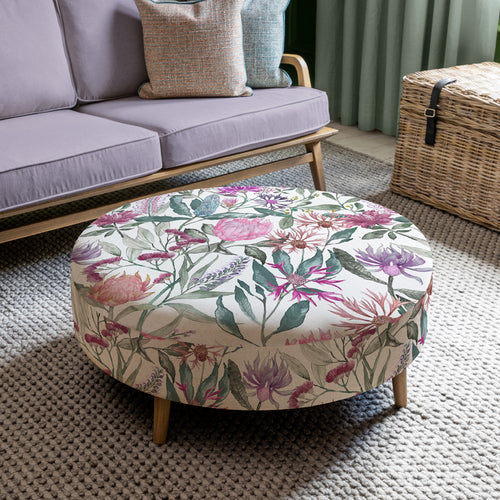 Voyage Maison Petra Large Footstool in Fortazela Onyx Linen