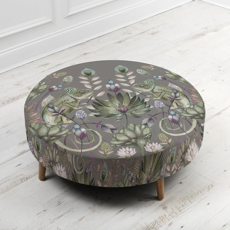 Marie Burke Petra Large Footstool in Osawi Mineral