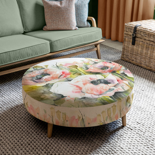 Voyage Maison Petra Large Footstool in Papavera Sweetpea