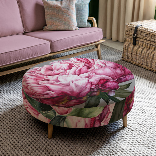 Voyage Maison Petra Large Footstool in Sennen Fuchsia