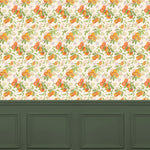  Wallpaper - Peach Harvest  1.4m Wide Width Wallpaer (By the Metre) Multicolour Voyage Maison