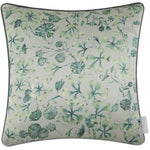 Floral Green Cushions - Philipa Printed Piped Feather Filled Cushion Vine Voyage Maison