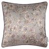 Floral Purple Cushions - Philipa Printed Piped Feather Filled Cushion Viola Voyage Maison