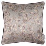 Floral Purple Cushions - Philipa Printed Piped Feather Filled Cushion Viola Voyage Maison