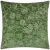 Picking Patch Embroidered Velvet Cushion Greenwood