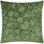 Picking Patch Embroidered Velvet Cushion Greenwood