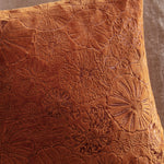 Woodland Orange Cushions - Picking Patch Embroidered Velvet Cushion Cover Pumpkin furn.
