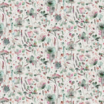 Voyage Maison Pimelea Printed Cotton Fabric in Meadow/Cream