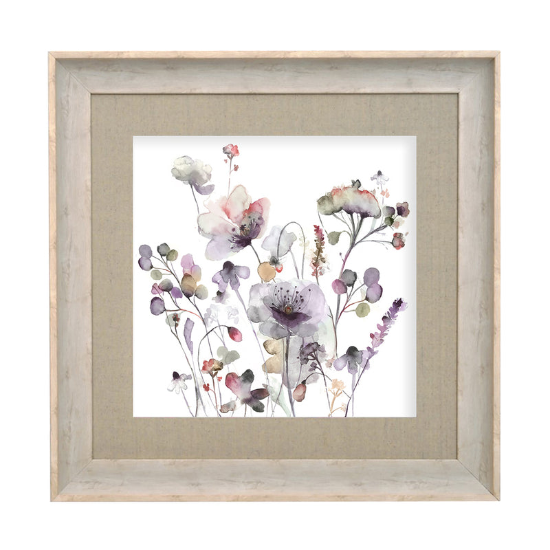 Voyage Maison Pimelea Framed Print in Birch/Boysenberry