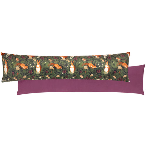 Animal Multi Cushions - Pineberry Forest Velvet Draught Excluder Multicolour furn.