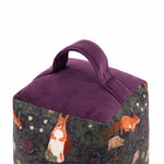 Animal Multi Accessories - Pineberry Forest Velvet Door Stop Multicolour furn.