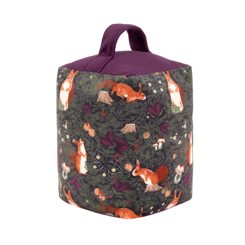 Animal Multi Accessories - Pineberry Forest Velvet Door Stop Multicolour furn.