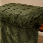 Woodland Throws - Pines Faux Fur Throw Forest Green Furn