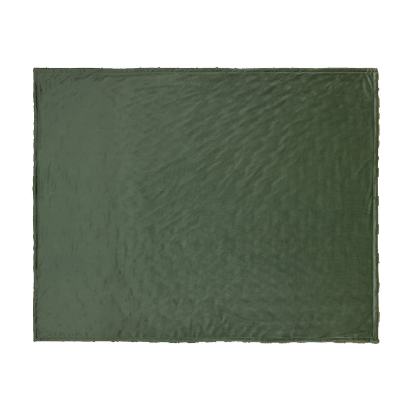 Woodland Throws - Pines Faux Fur Throw Forest Green Furn