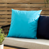 Plain Blue Cushions - Plain Outdoor Cushion Cover Aqua furn.