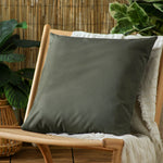 Plain Green Cushions - Plain Outdoor Cushion Cover Olive furn.