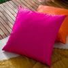 Plain Pink Cushions - Plain Outdoor Cushion Cover Pink furn.