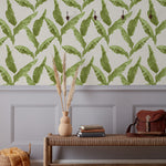 furn. Plantain Wallpaper Sample in Green