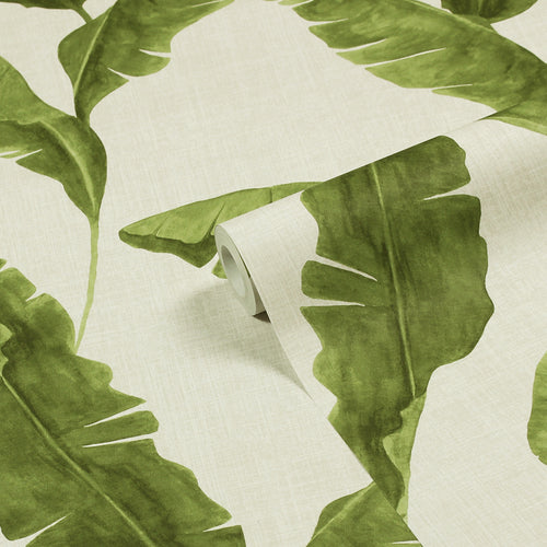 furn. Plantain Wallpaper Sample in Green