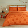  Orange Bedding - Pumpkin Fields Soft Touch Tufted Duvet Cover Set Multicolour Duvet Day