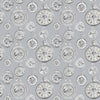 Voyage Maison Pocketwatch Printed Cotton Fabric in Charcoal