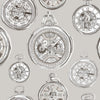 Voyage Maison Pocket Watch 1.4m Wide Width Wallpaper in Sepia