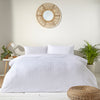 Yard Polka Tuft 100% Cotton Duvet Cover Set in White