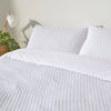 Yard Polka Tuft 100% Cotton Duvet Cover Set in White