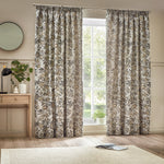 Wylder Pomegranate Pencil Pleat Curtains in Natural