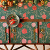 Paoletti Pomegranate Table Runner in Green