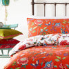 furn. Pomelo Tropical Floral Duvet Cover Set in Orange