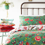 furn. Pomelo Tropical Floral Duvet Cover Set in Verdi