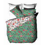 furn. Pomelo Tropical Floral Duvet Cover Set in Verdi