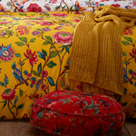 furn. Pomelo Tropical Floral Duvet Cover Set in Yellow