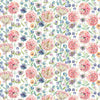 Voyage Maison Pom Pom Floral Printed Linen Fabric in Natural