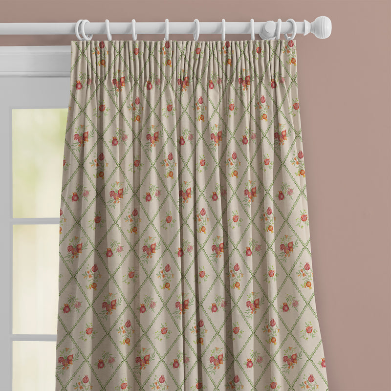  Fabric - Pomegranate Trellis  Fabric Cream Voyage Maison