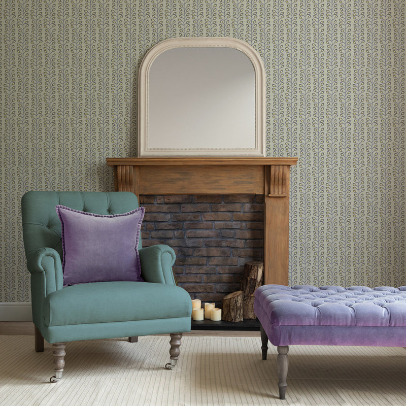 Voyage Maison Ponco 1.4m Wide Width Wallpaper in Bluebell