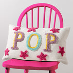 heya home Pop Cotton Tufted Cushion Cover in Fuchsia