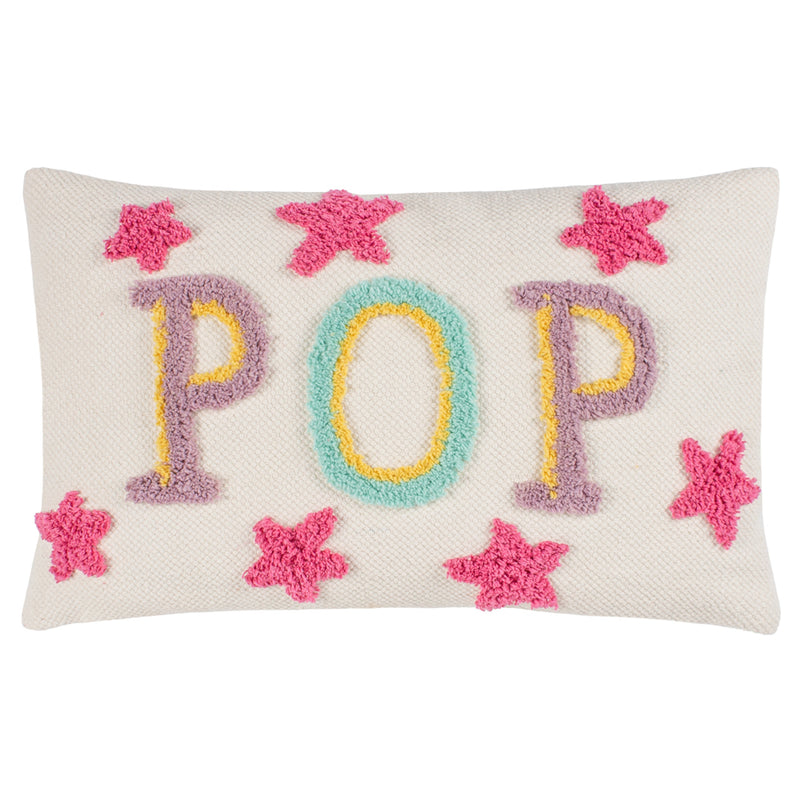 heya home Pop Cotton Tufted Cushion Cover in Fuchsia