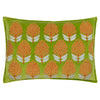 1973 Portofino Embroidered Cushion Cover in Chartreuse