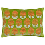 1973 Portofino Embroidered Cushion Cover in Chartreuse