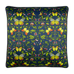 Paoletti Potage Botanical Cushion Cover in Navy