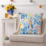 Peter Rabbit™ Florelli Peter Rabbit™ 100% Cotton Cushion Cover in Cobalt