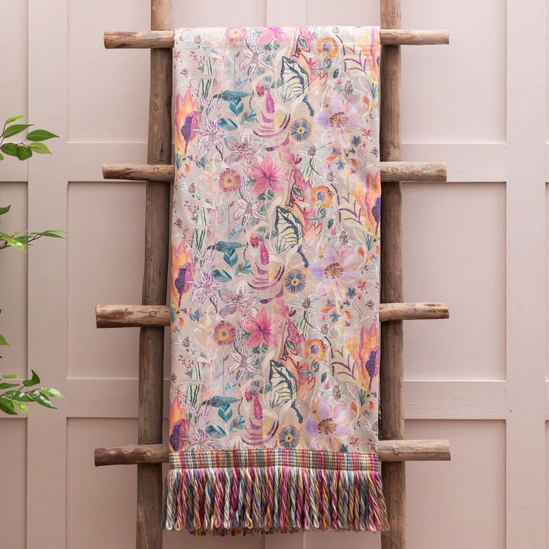 Voyage Maison Primrose Printed Throw in Haze