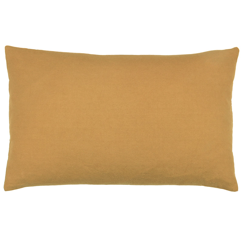 furn. Pritta Tasselled Cushion Cover in Mustard