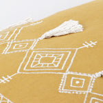 furn. Pritta Tasselled Cushion Cover in Mustard