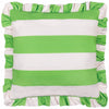  Cushions - Palm Royale Stripe Ruffle Outdoor Cushion Cover Green furn.